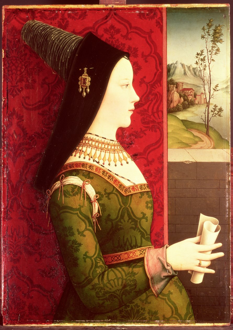 Maria Burgundzka (1457-82) córka Karola Śmiałego, księcia Burgundii (1433-77), żona cesarza austriackiego Maksymiliana I (1459-1519) i matka króla Filipa I (1478-1506) autorstwa Ernst Maler