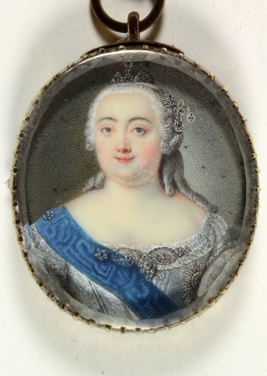 Elżbieta Pietrowna, Cesarzowa Rosji (emalia) autorstwa Ernst August Abel