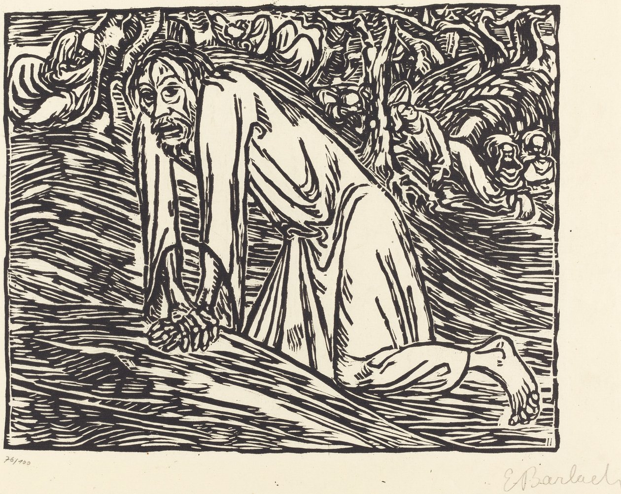 Chrystus w Getsemani autorstwa Ernst Barlach