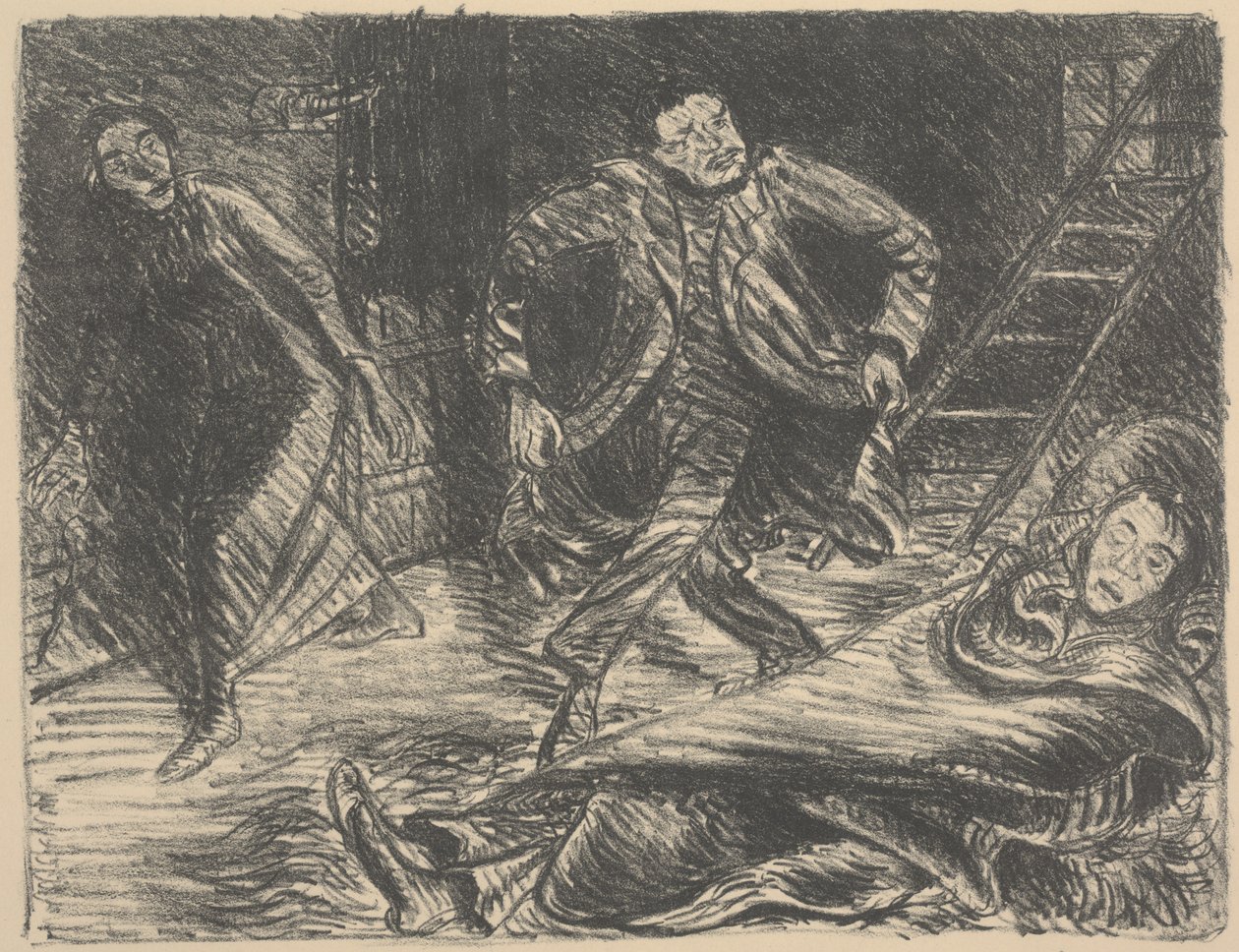 Desperate Dance, ilustracja do spektaklu „Der Arme Vetter (Biedny kuzyn)” autorstwa Ernst Barlach