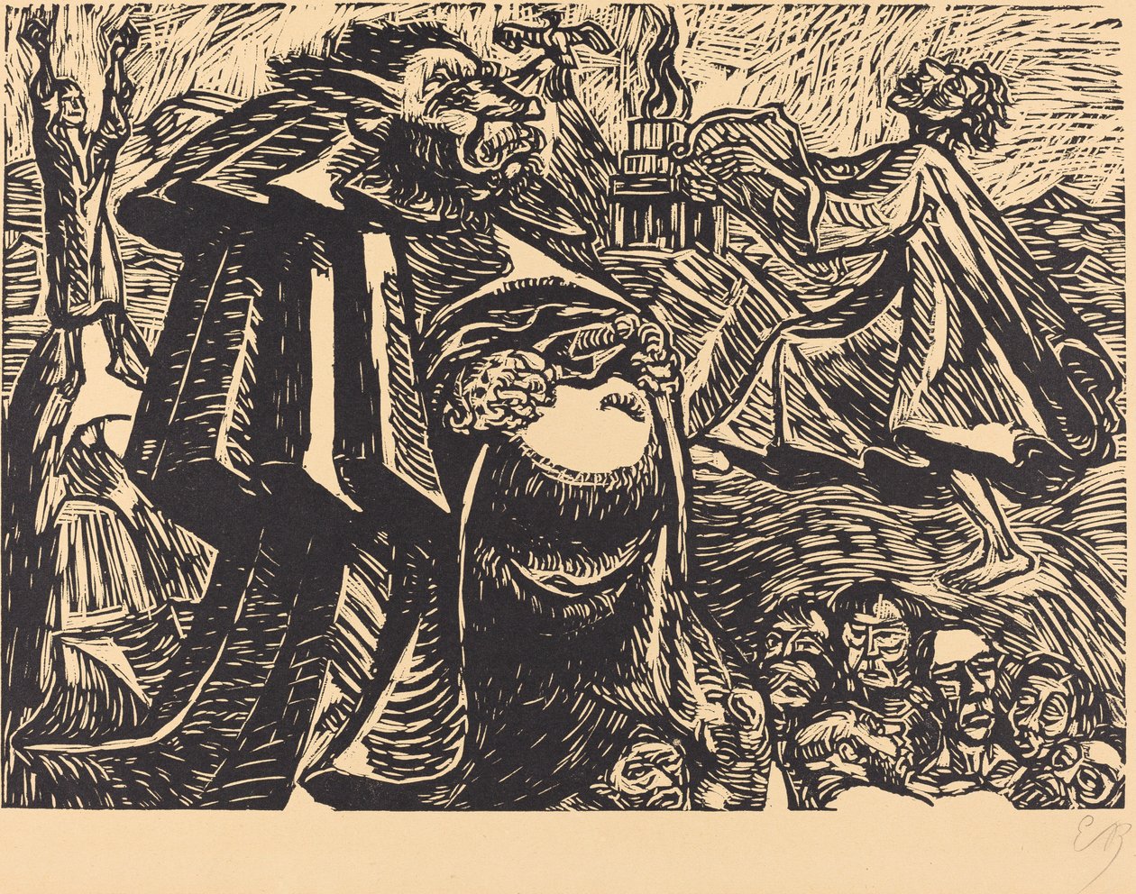Brzuch Boga, 1921. autorstwa Ernst Barlach