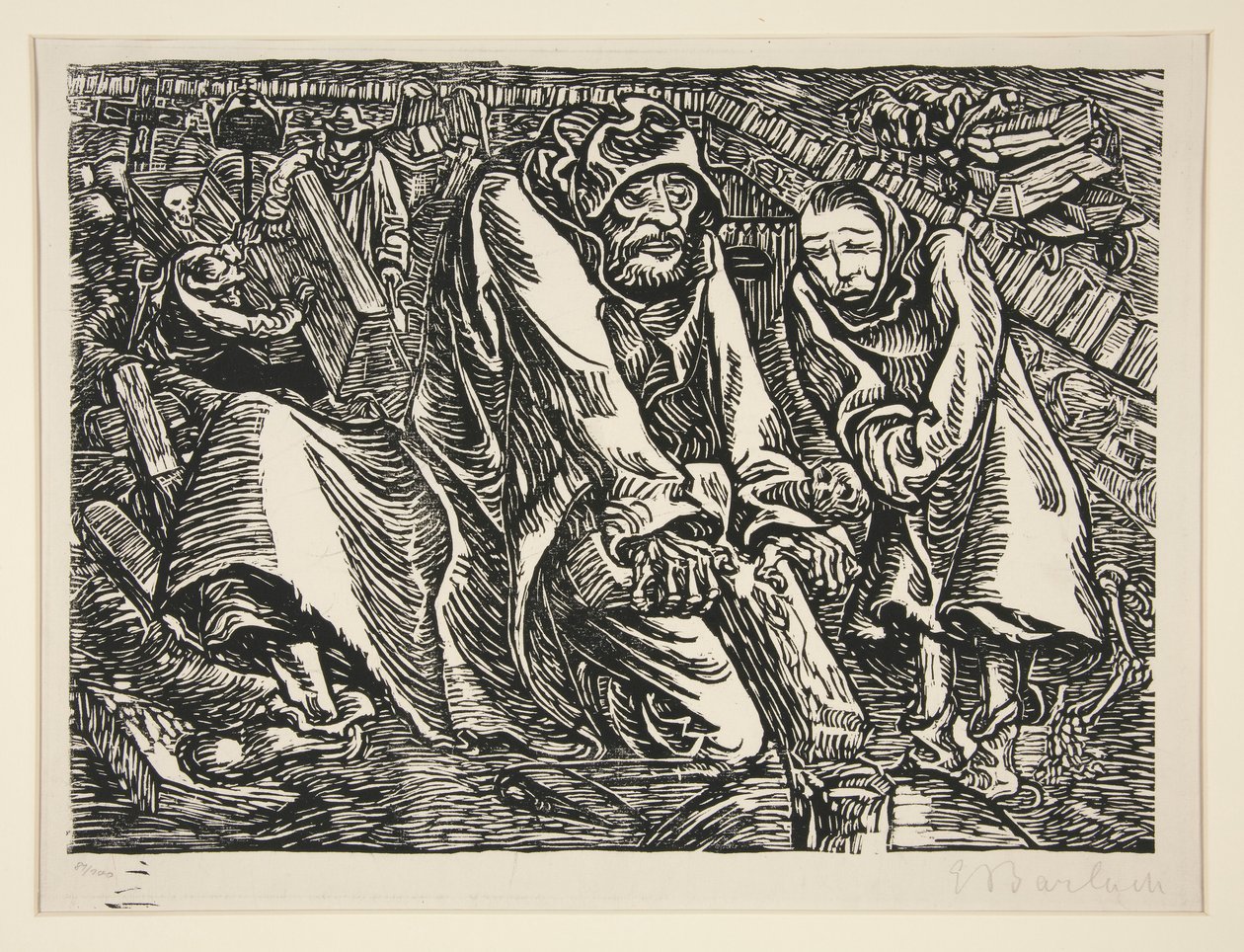Złodzieje krzyży i grobów autorstwa Ernst Barlach