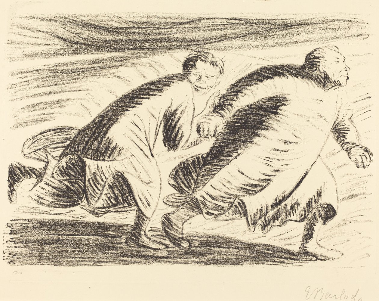 Uciekinierzy autorstwa Ernst Barlach