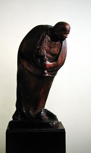 Samotnik, 1911 (drewno) autorstwa Ernst Barlach