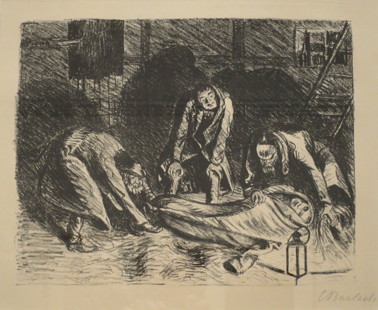 "Biedny kuzyn", autor: Ernst Barlach, ok. 1917, Muzeum Sztuki w Honolulu, 13150 autorstwa Ernst Barlach