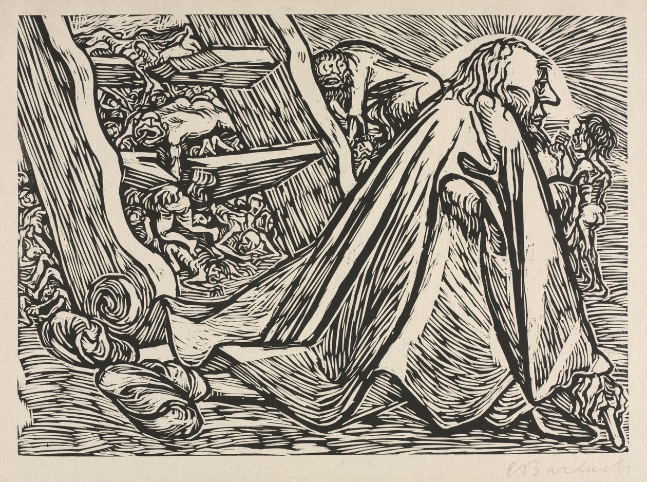 Przemiany Boga: Boski żebrak autorstwa Ernst Barlach