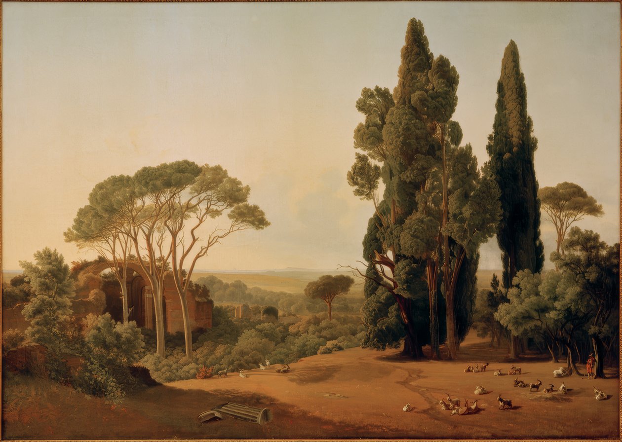 Die Villa Hadriana bei Tivoli autorstwa Ernst Christian Frederik Petzholdt