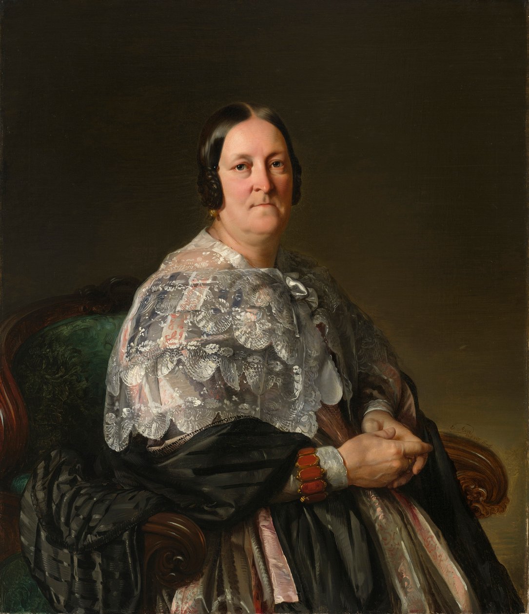 Portret Marii Teresy Freiin von Jakomini autorstwa Ernst Christian Moser