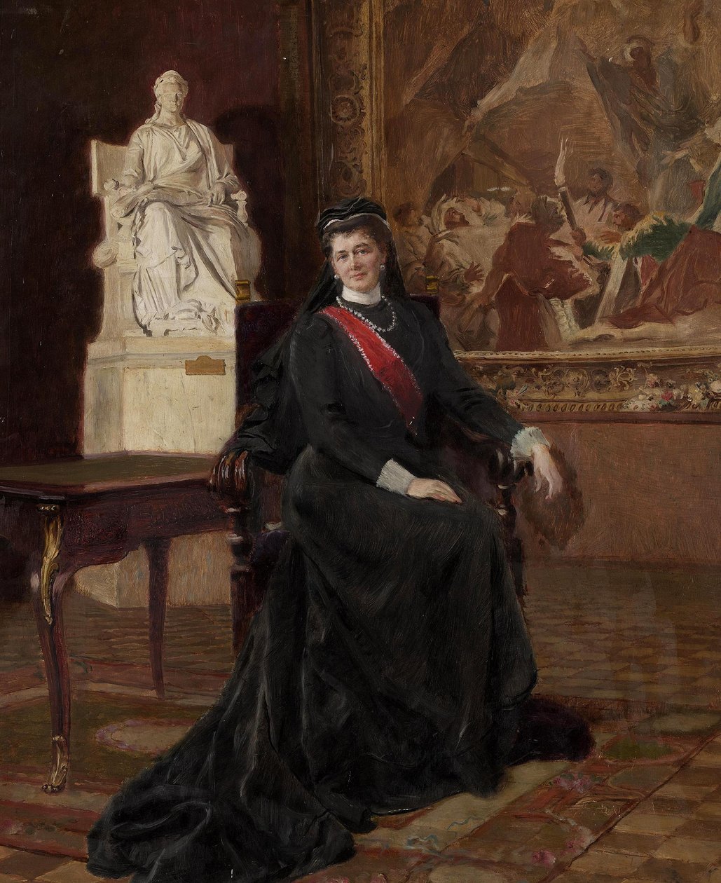 Wielka księżna Rosji Maria Pawłowna jako wdowa autorstwa Ernst Friedrich von Liphart