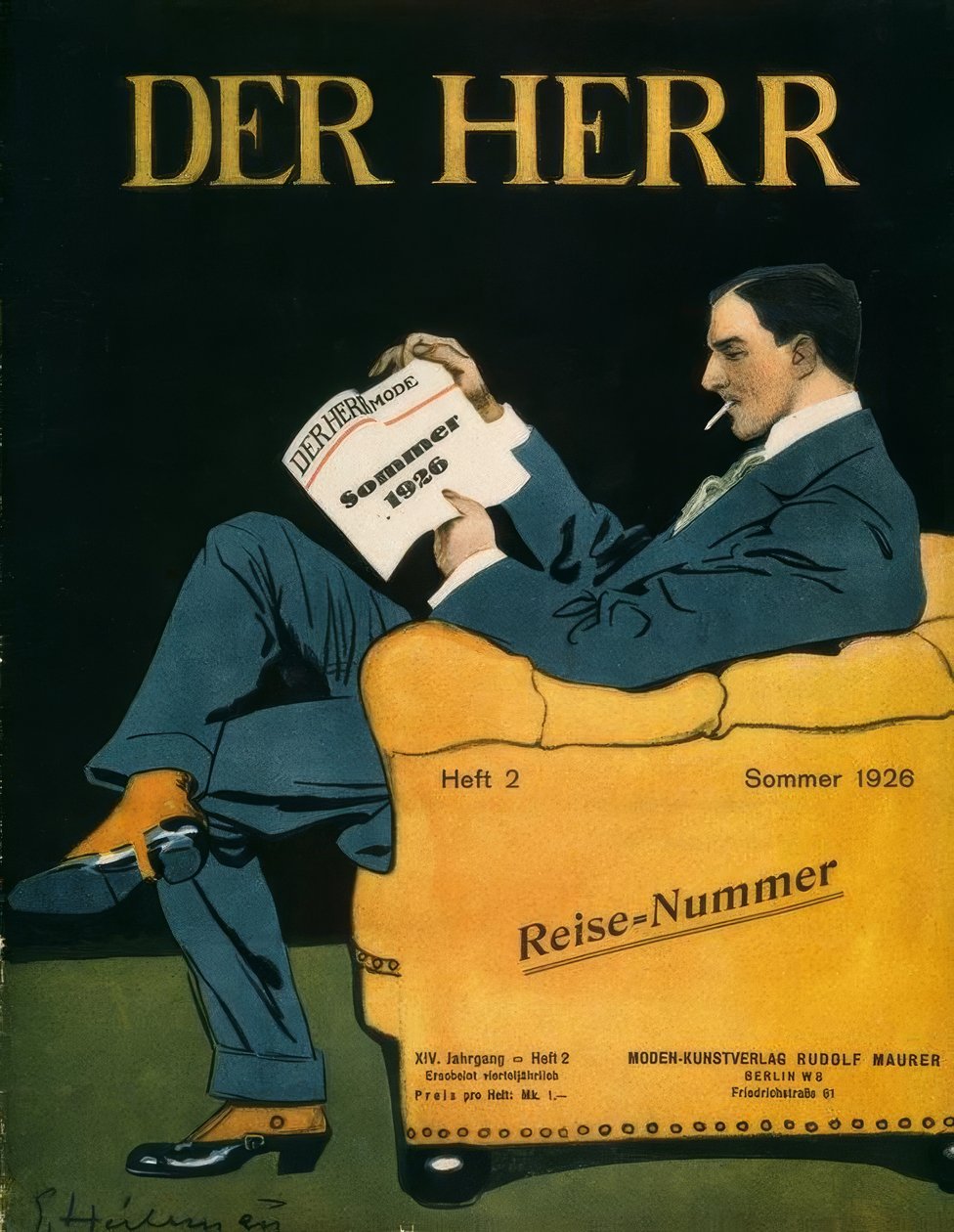 Pan / moda lato 1926 autorstwa Ernst Heilemann