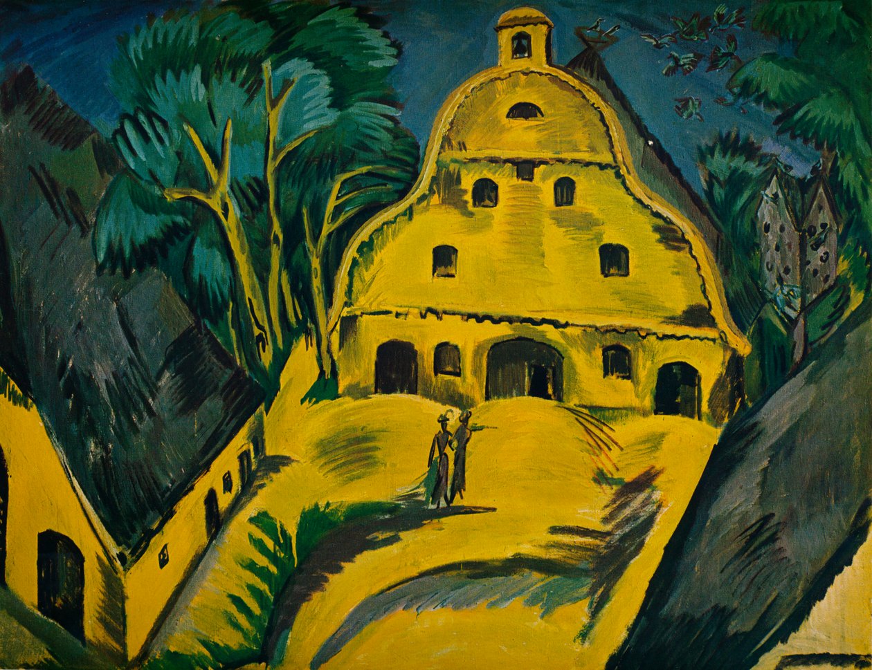 „Farma na Fehmarn”, 1913 autorstwa Ernst Ludwig Kirchner