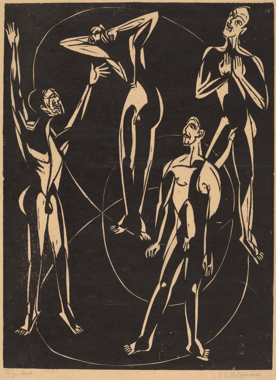 Uczucia, 1937. autorstwa Ernst Ludwig Kirchner