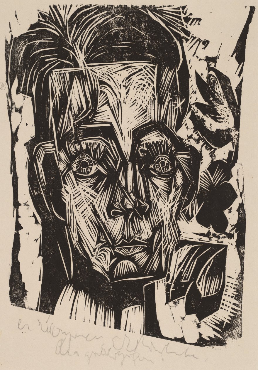 Kierownik dr Robert Binswanger Student, 1917-1918. autorstwa Ernst Ludwig Kirchner