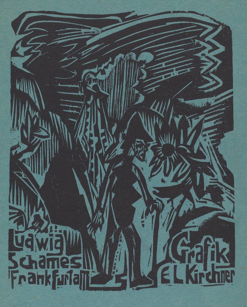 Ludwig Schames Frankfurt a M Grafik E L Kirchner Ludwig Schames Frankfurt a M..., 19191920. autorstwa Ernst Ludwig Kirchner