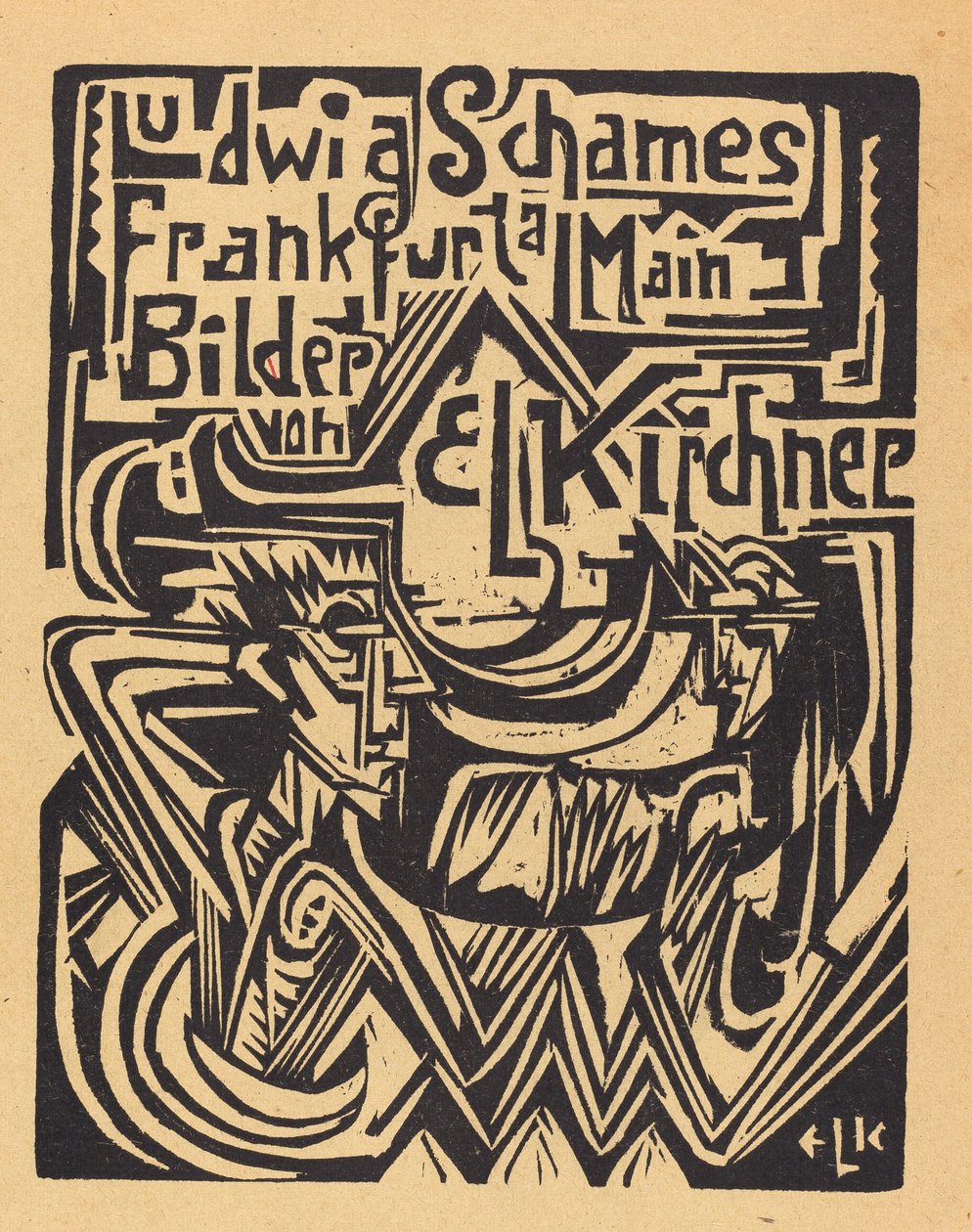 Ludwig Schames Frankfurt a Main Bilder von E L Kirchner Ludwig Schames Frankfurt..., 1919. autorstwa Ernst Ludwig Kirchner