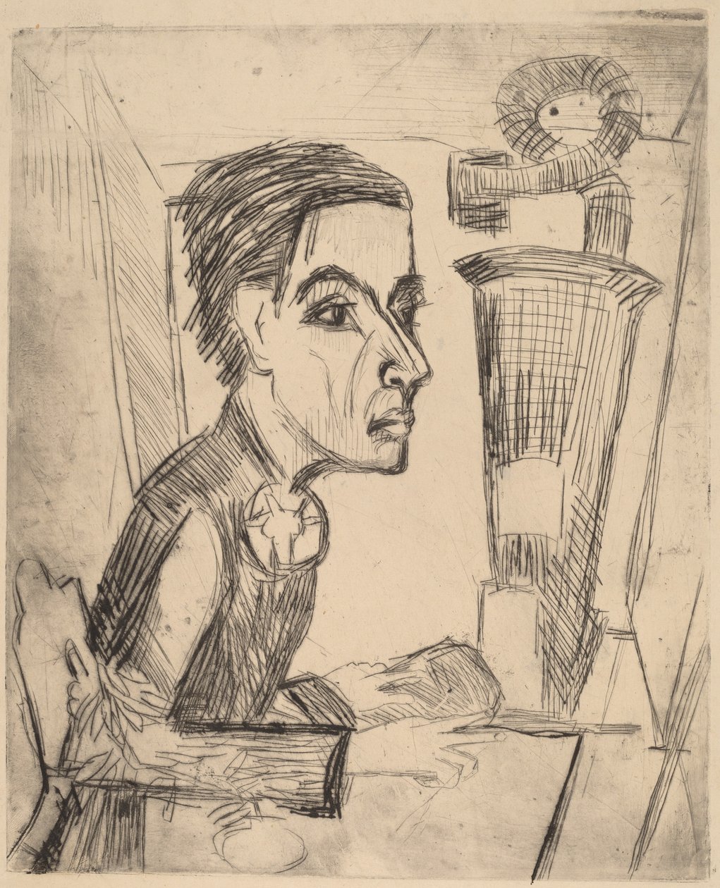 Malarz, 1923. autorstwa Ernst Ludwig Kirchner