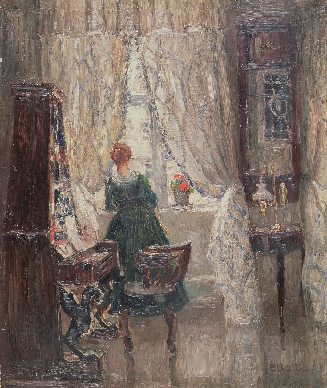 W Salonie, ok. 1910 autorstwa Ernst Kolbe