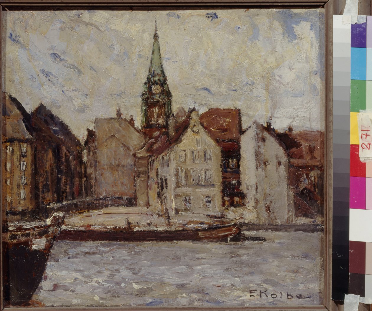 Neukoelln (New Coelln) Kolbe, Ernst (1876-1945). Olej na tekturze, Wymiar : 37,5x40. Państwowe Muzeum Sztuk Pięknych im. A. Puszkina, Moskwa autorstwa Ernst Kolbe