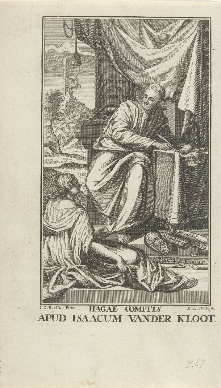 Titelpagina voor Comedy voor Terentius Komedie (tytuł na obiekcie) autorstwa Ernst Ludwig Creite