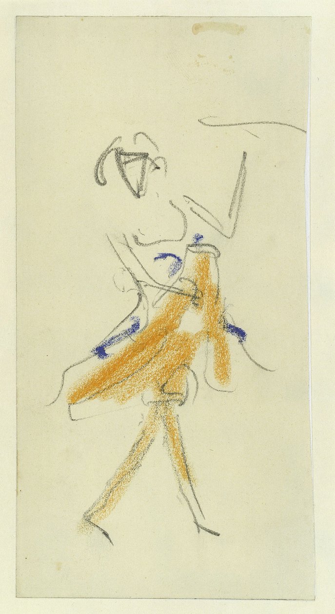 Tancerka, 1909-1910 autorstwa Ernst Ludwig Kirchner