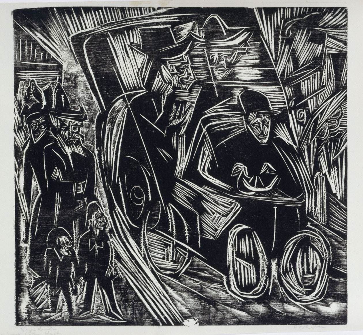 Absalom wymierza sprawiedliwość zamiast swego ojca autorstwa Ernst Ludwig Kirchner