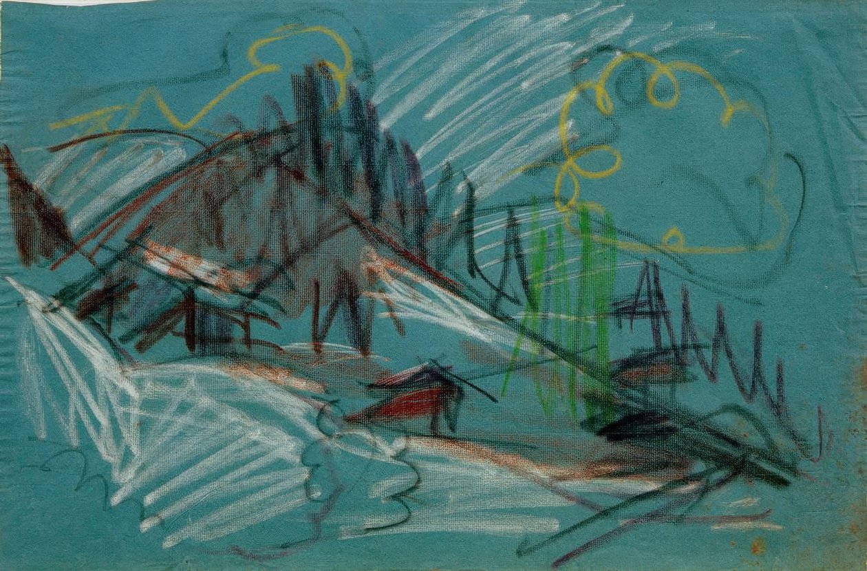 Alp w świetle księżyca autorstwa Ernst Ludwig Kirchner