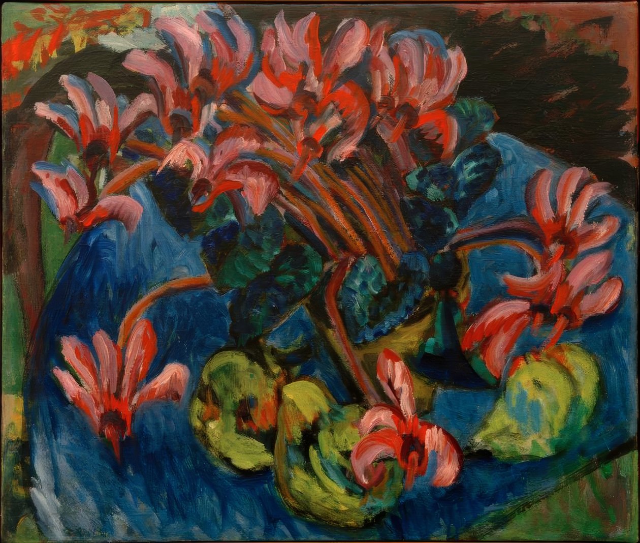 Cyklamen na Boże Narodzenie autorstwa Ernst Ludwig Kirchner