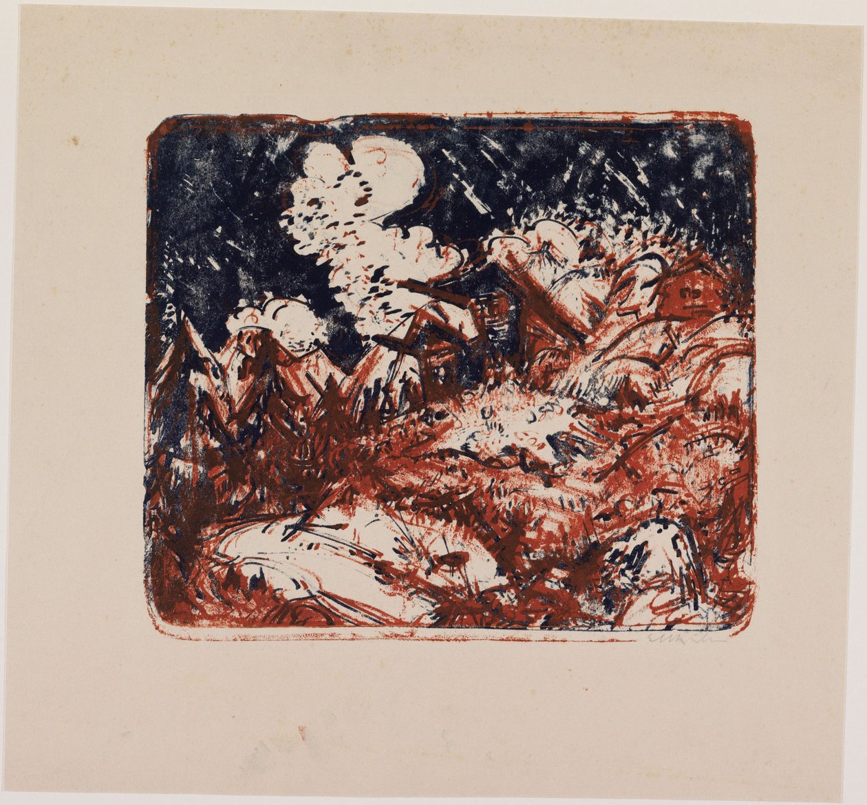 Schroniska alpejskie autorstwa Ernst Ludwig Kirchner