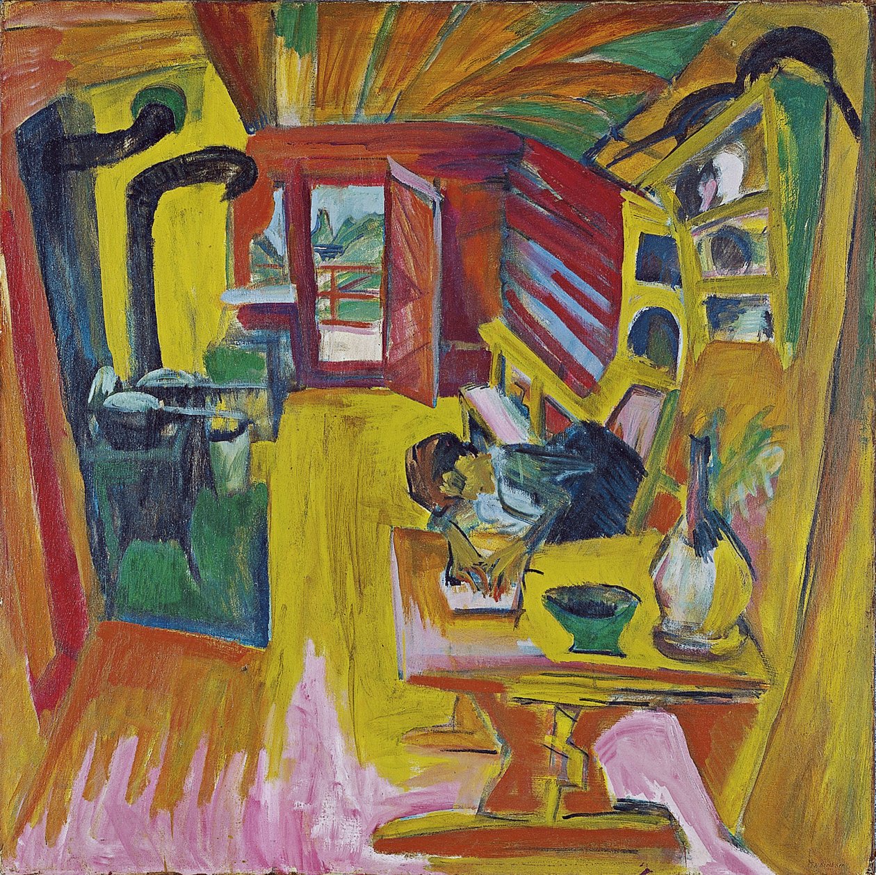 Kuchnia Alpejska, 1918 autorstwa Ernst Ludwig Kirchner