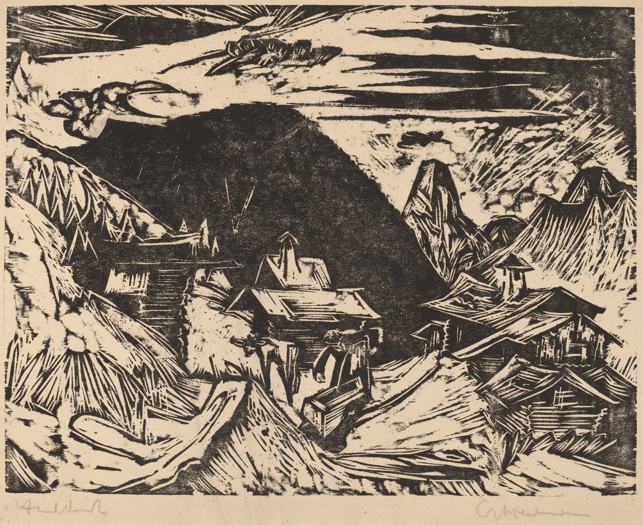 Pastwisko alpejskie autorstwa Ernst Ludwig Kirchner