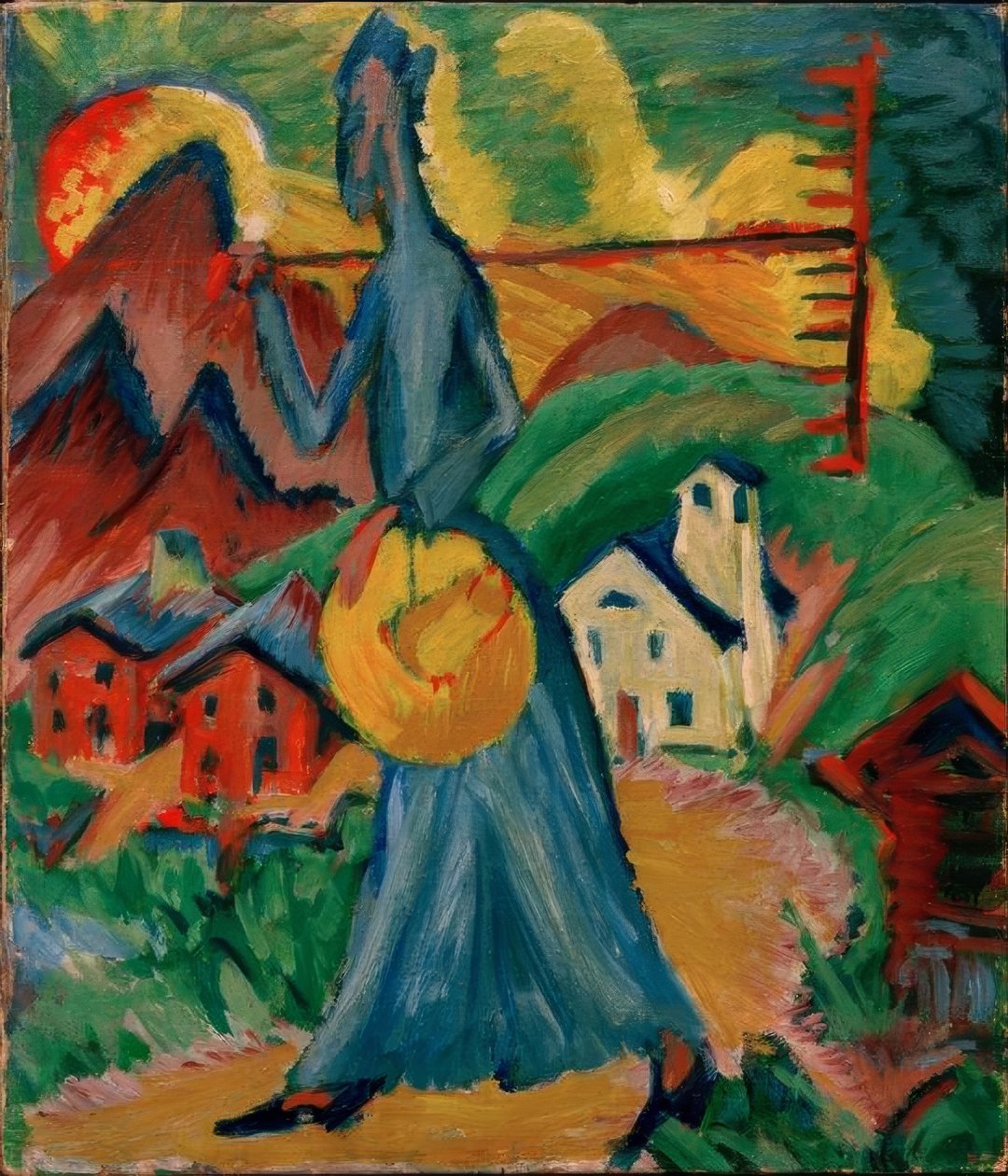 Życie alpejskie autorstwa Ernst Ludwig Kirchner