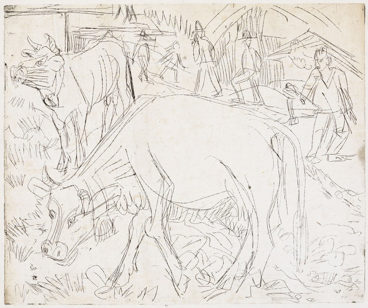 Scena alpejska autorstwa Ernst Ludwig Kirchner