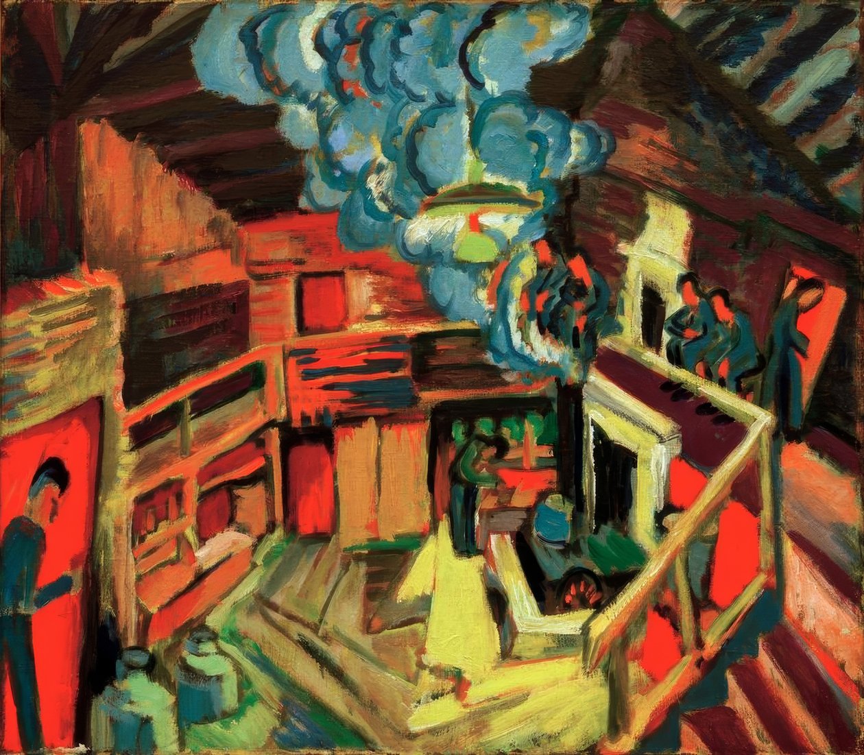 Stara chata mleczarska autorstwa Ernst Ludwig Kirchner