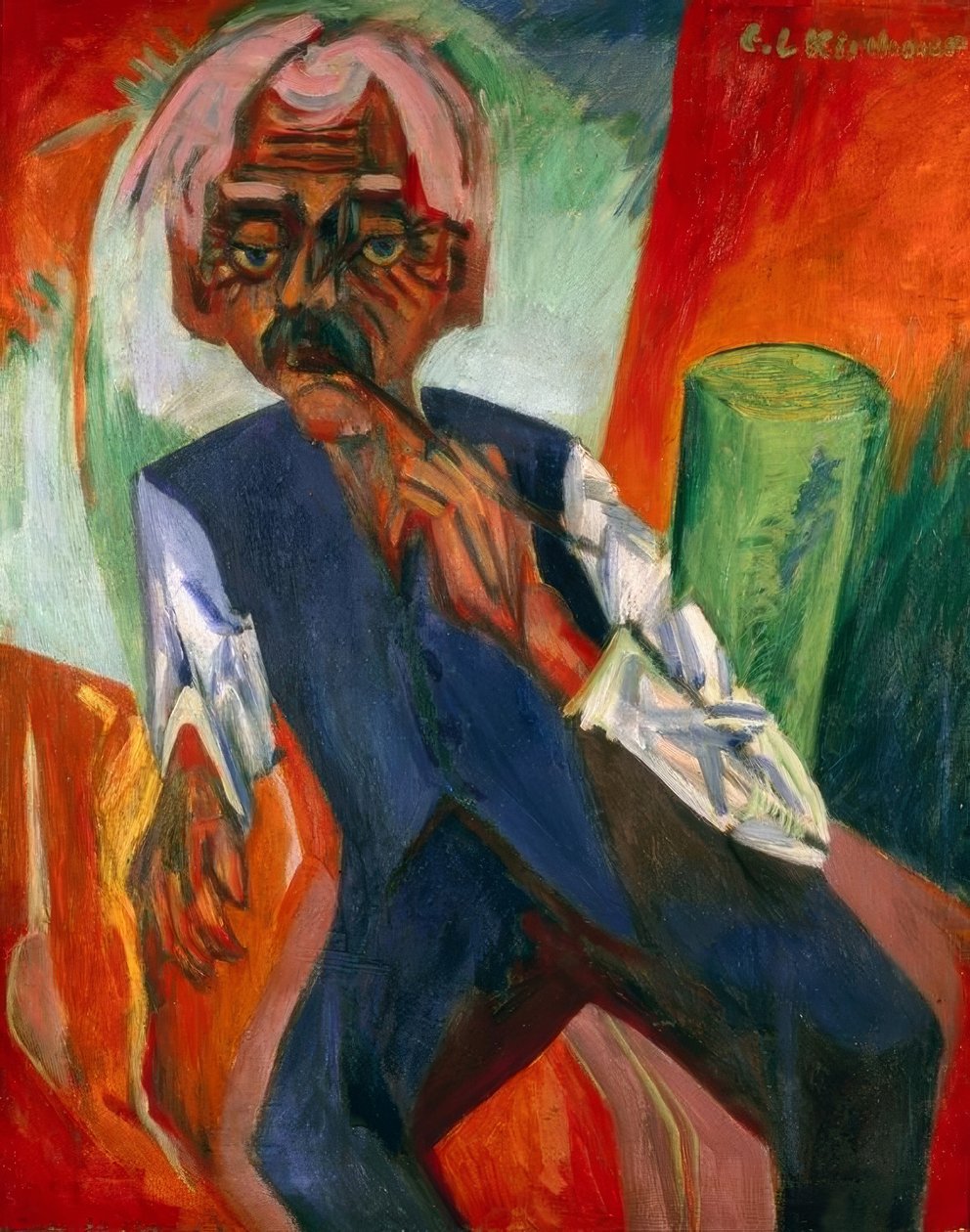 Stary rolnik autorstwa Ernst Ludwig Kirchner