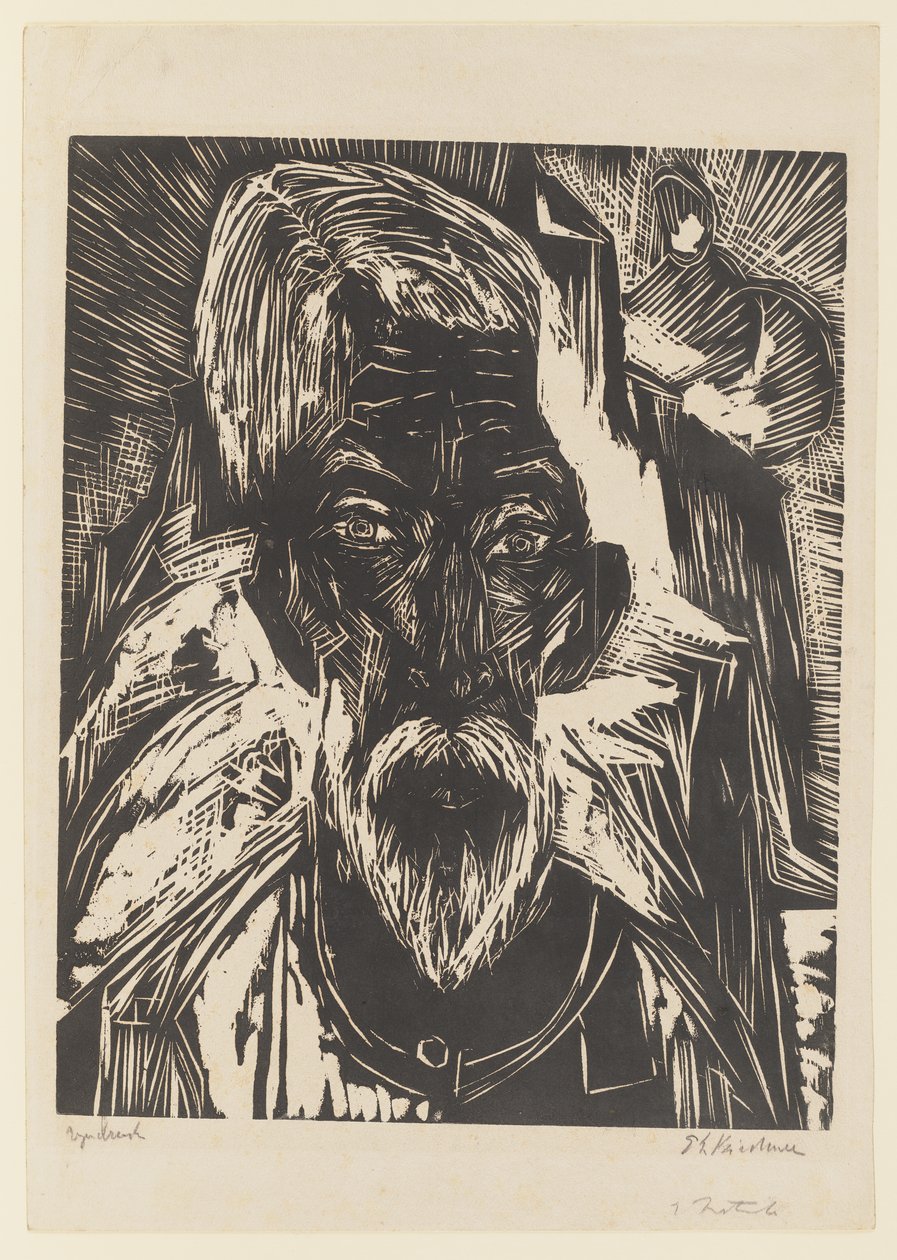 Stary rolnik. – Senn R. (głowa) autorstwa Ernst Ludwig Kirchner