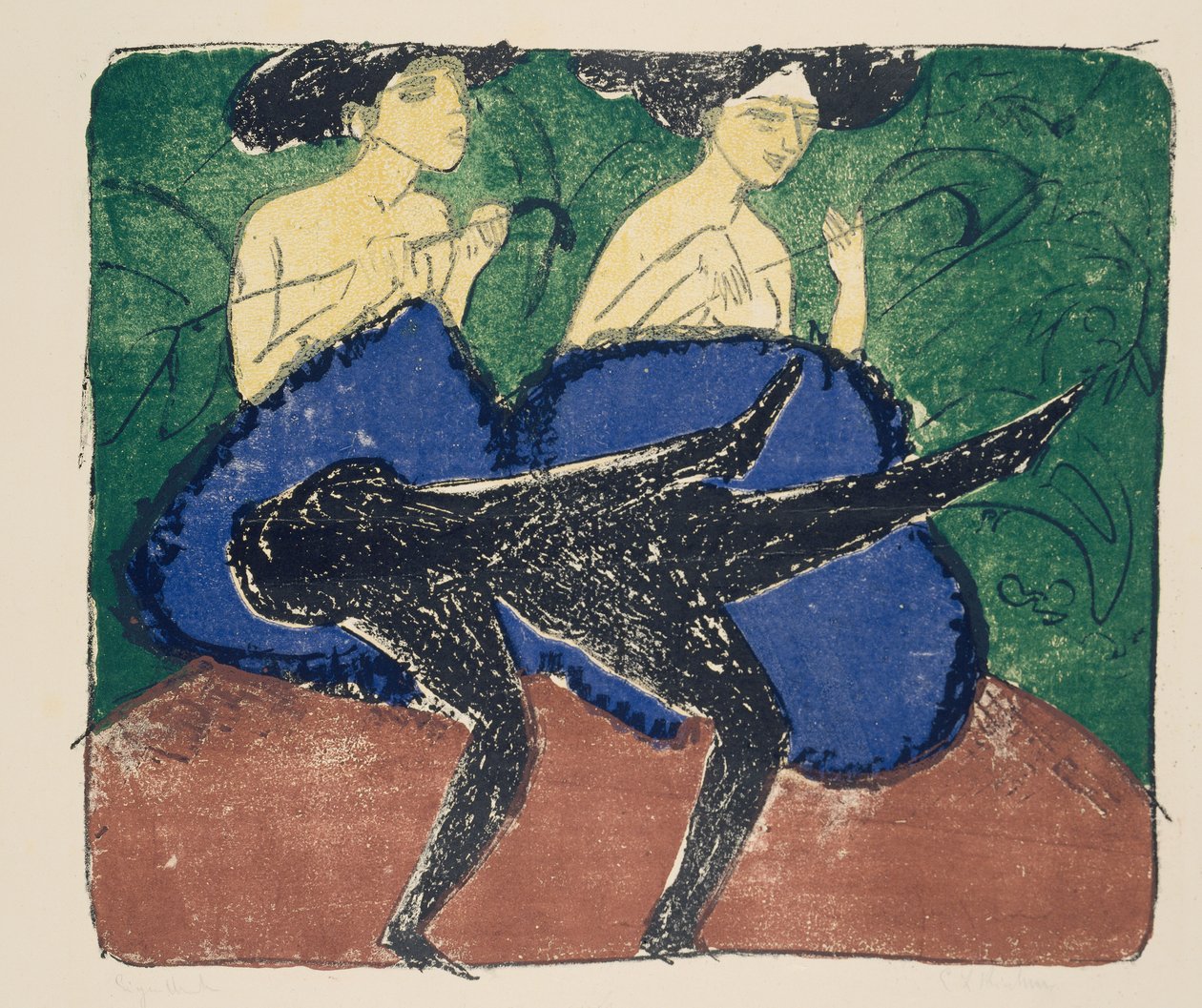 Amerykańskie dziewczyny autorstwa Ernst Ludwig Kirchner