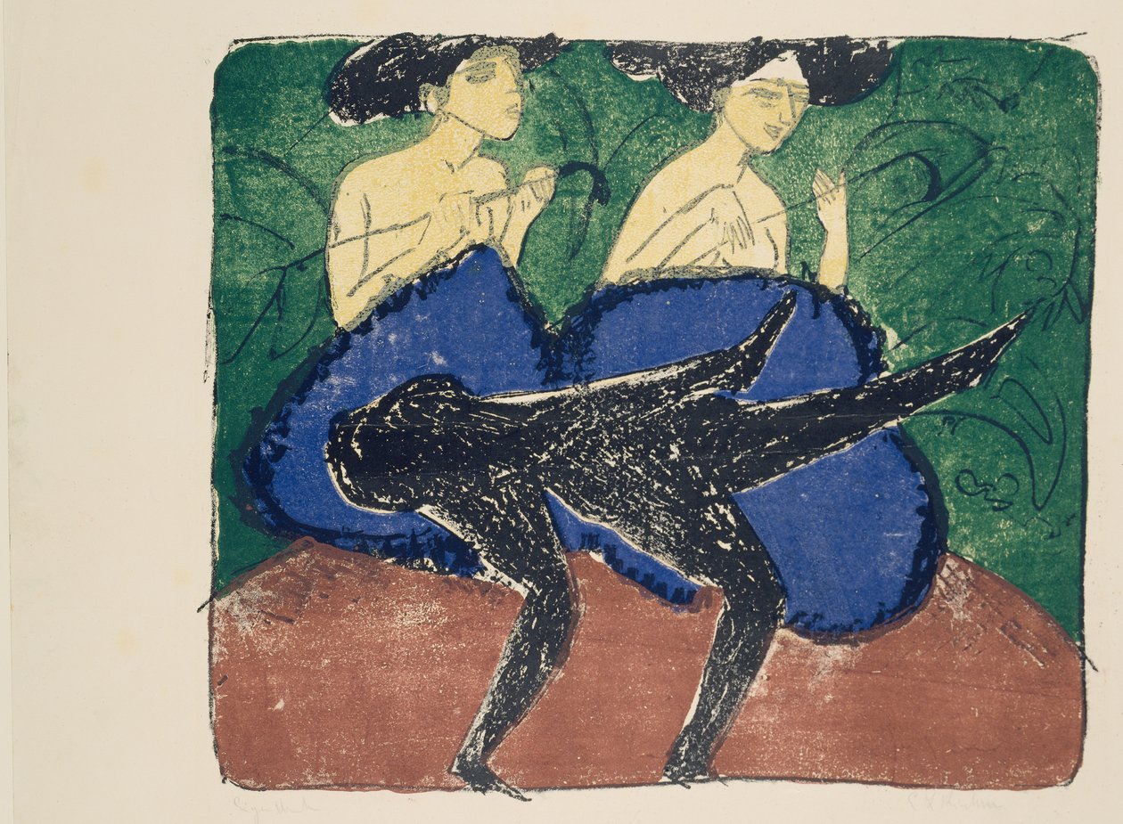 Amerykańskie dziewczęta autorstwa Ernst Ludwig Kirchner