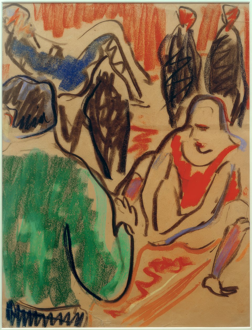 Artyści (grupa osób) autorstwa Ernst Ludwig Kirchner