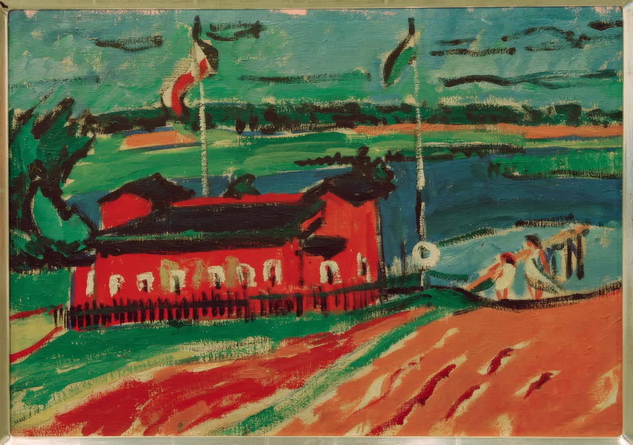 Kąpielisko w pobliżu Drezna autorstwa Ernst Ludwig Kirchner