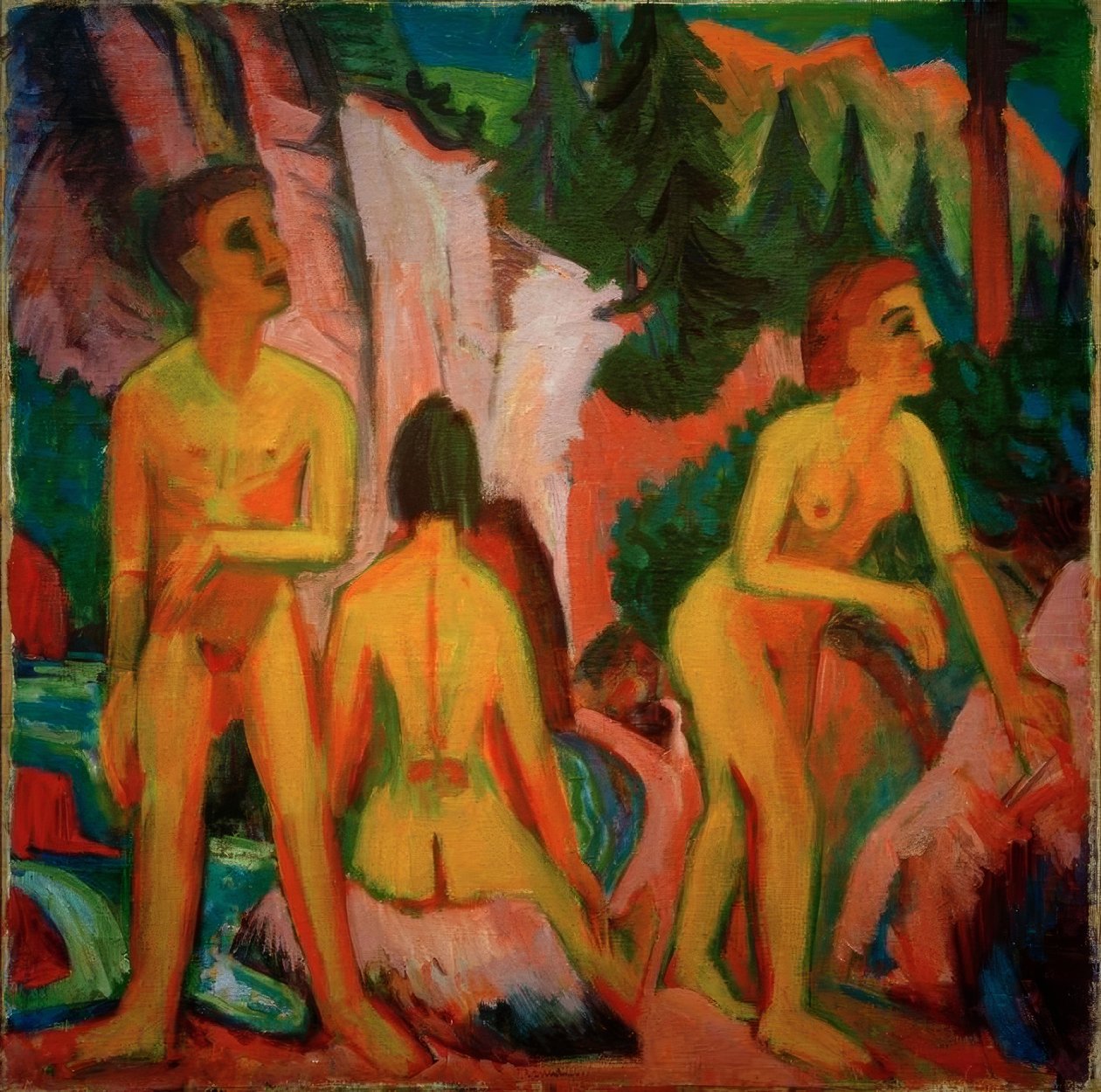 Kąpielowy autorstwa Ernst Ludwig Kirchner