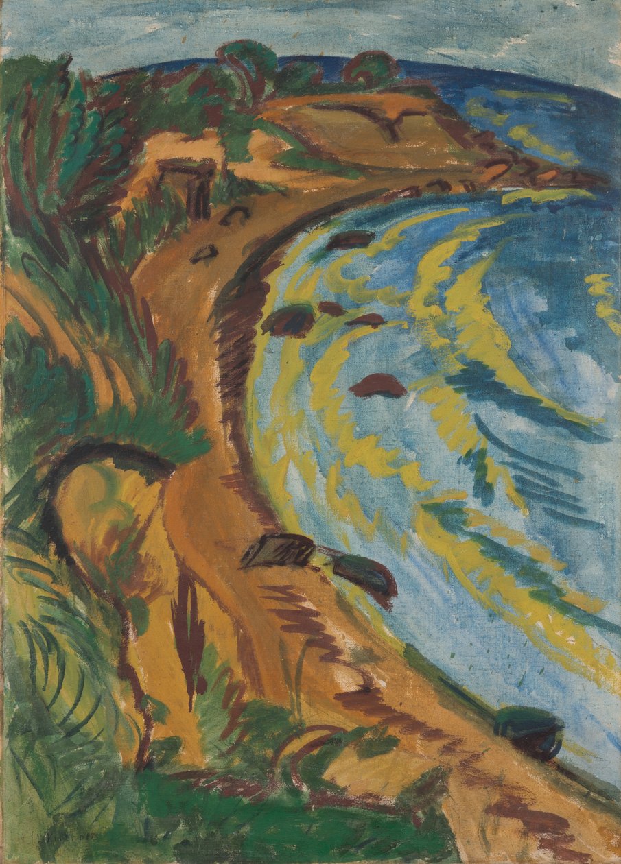 Zatoka na wybrzeżu Fehmarn autorstwa Ernst Ludwig Kirchner