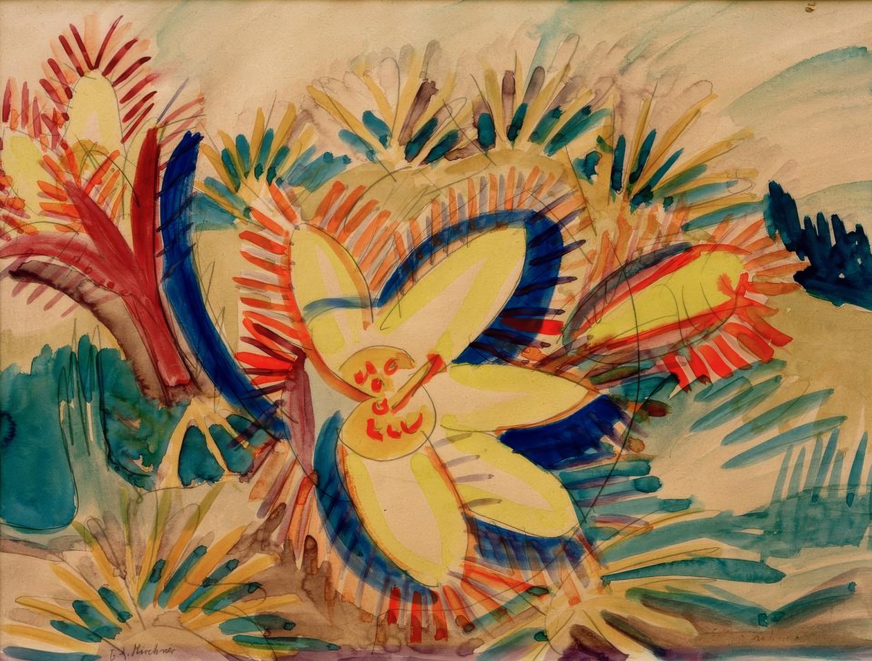 Berganemon autorstwa Ernst Ludwig Kirchner