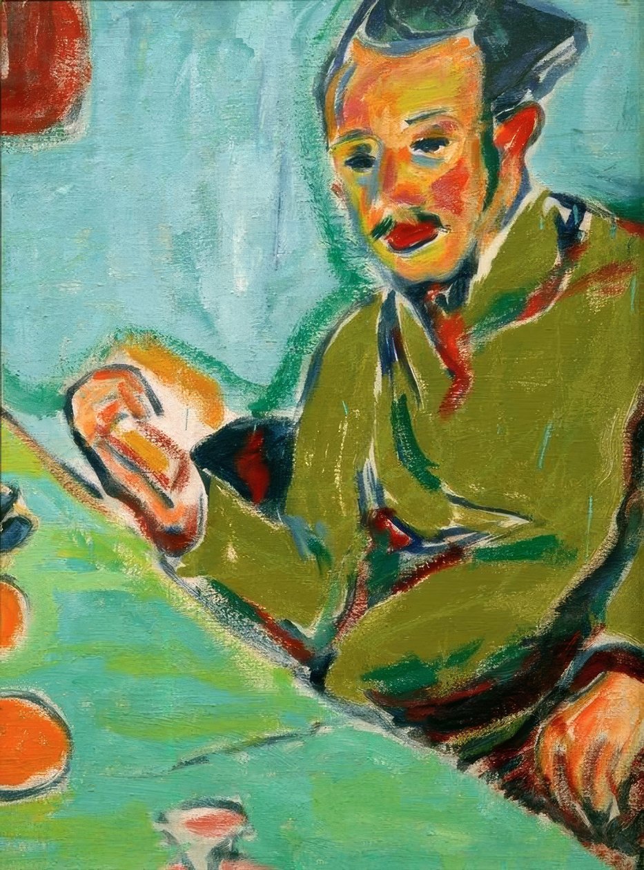 Portret Ericha Heckela autorstwa Ernst Ludwig Kirchner