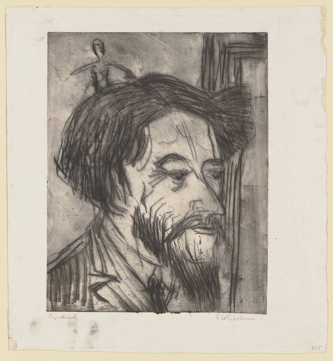 Portret profesora Enrico Padua autorstwa Ernst Ludwig Kirchner