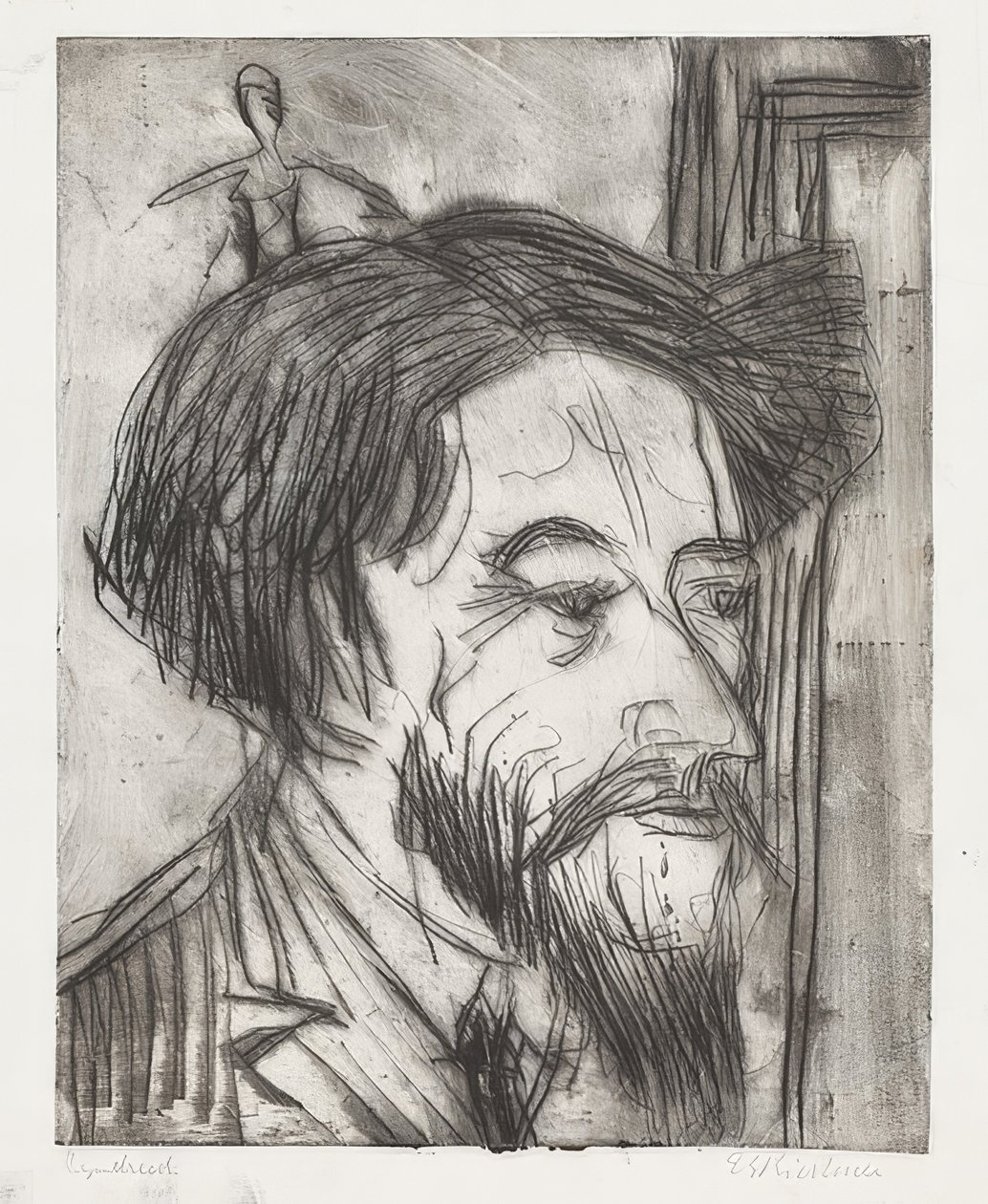 Portret profesora Enrico Padwy. 1923 autorstwa Ernst Ludwig Kirchner