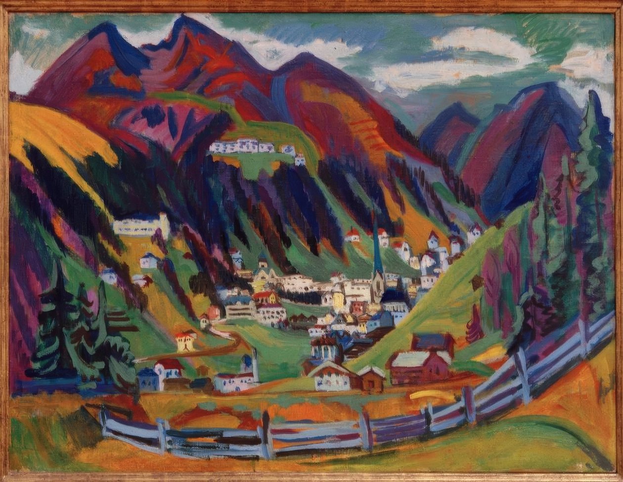 Widok na Davos autorstwa Ernst Ludwig Kirchner