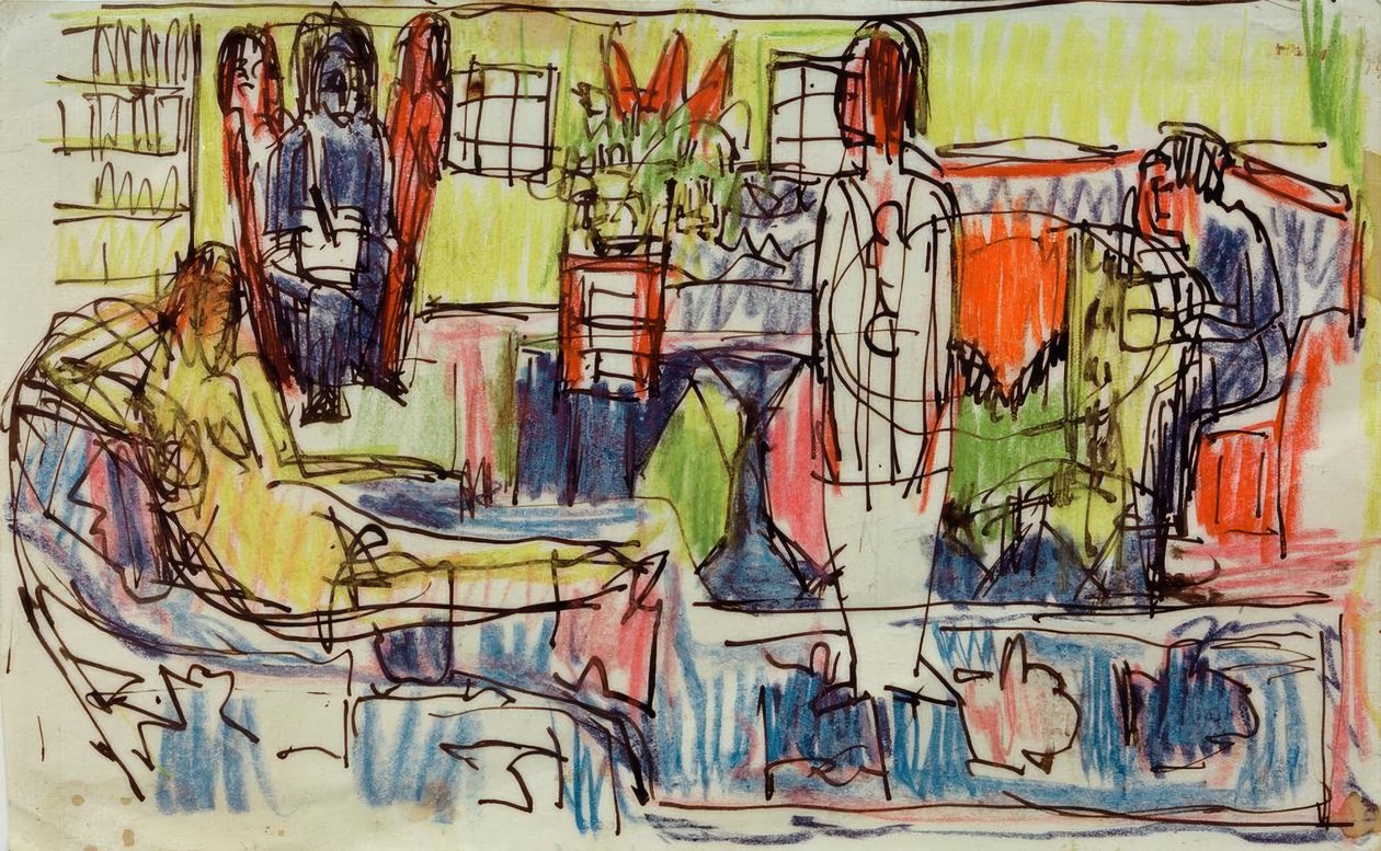 Nowoczesna bohema autorstwa Ernst Ludwig Kirchner