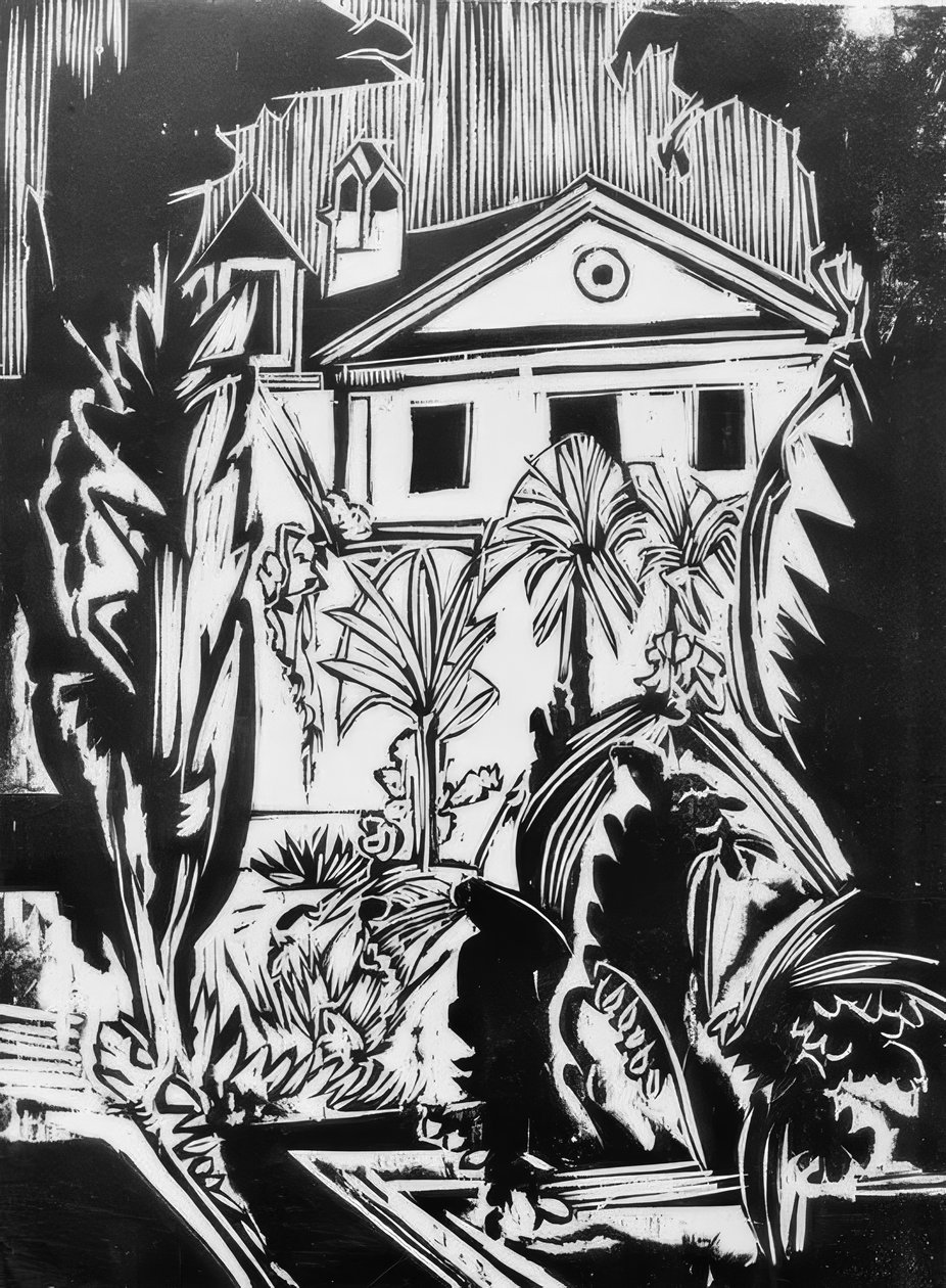 Ogród Botaniczny (Jena) autorstwa Ernst Ludwig Kirchner