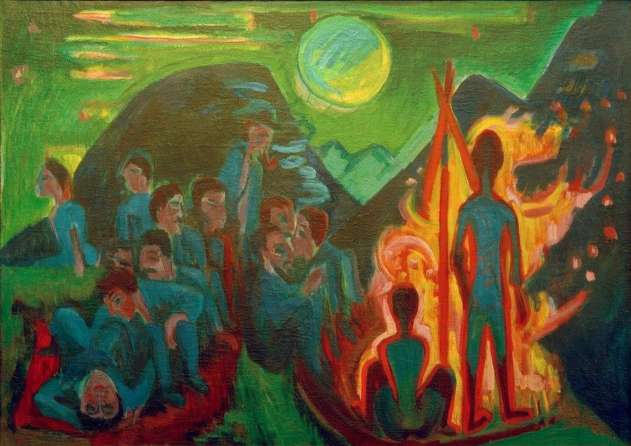 Pożar federalny autorstwa Ernst Ludwig Kirchner