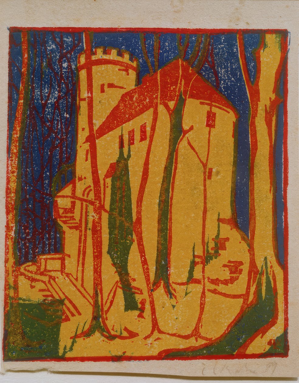 Zamek Rabenstein autorstwa Ernst Ludwig Kirchner